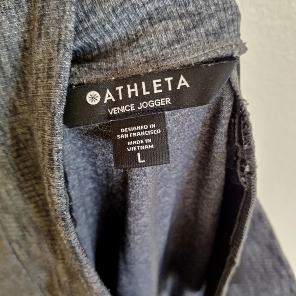 ATHLETA Venice mid rise grey joggers sz L - Picture 9 of 9